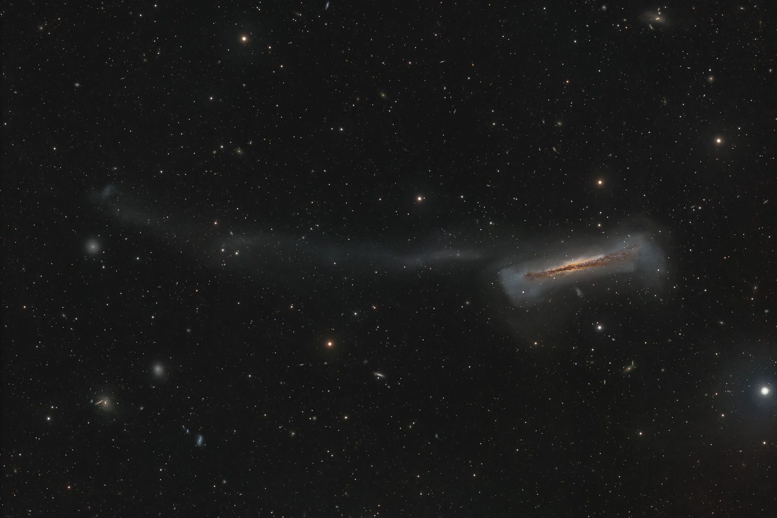 NGC 3628 And Tidal Tail Experienced Deep Sky Imaging Cloudy Nights