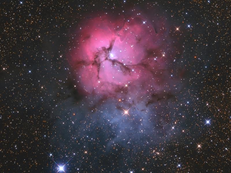 The Trifid Nebula Using A Inch Ritcheychr Tien Telescope