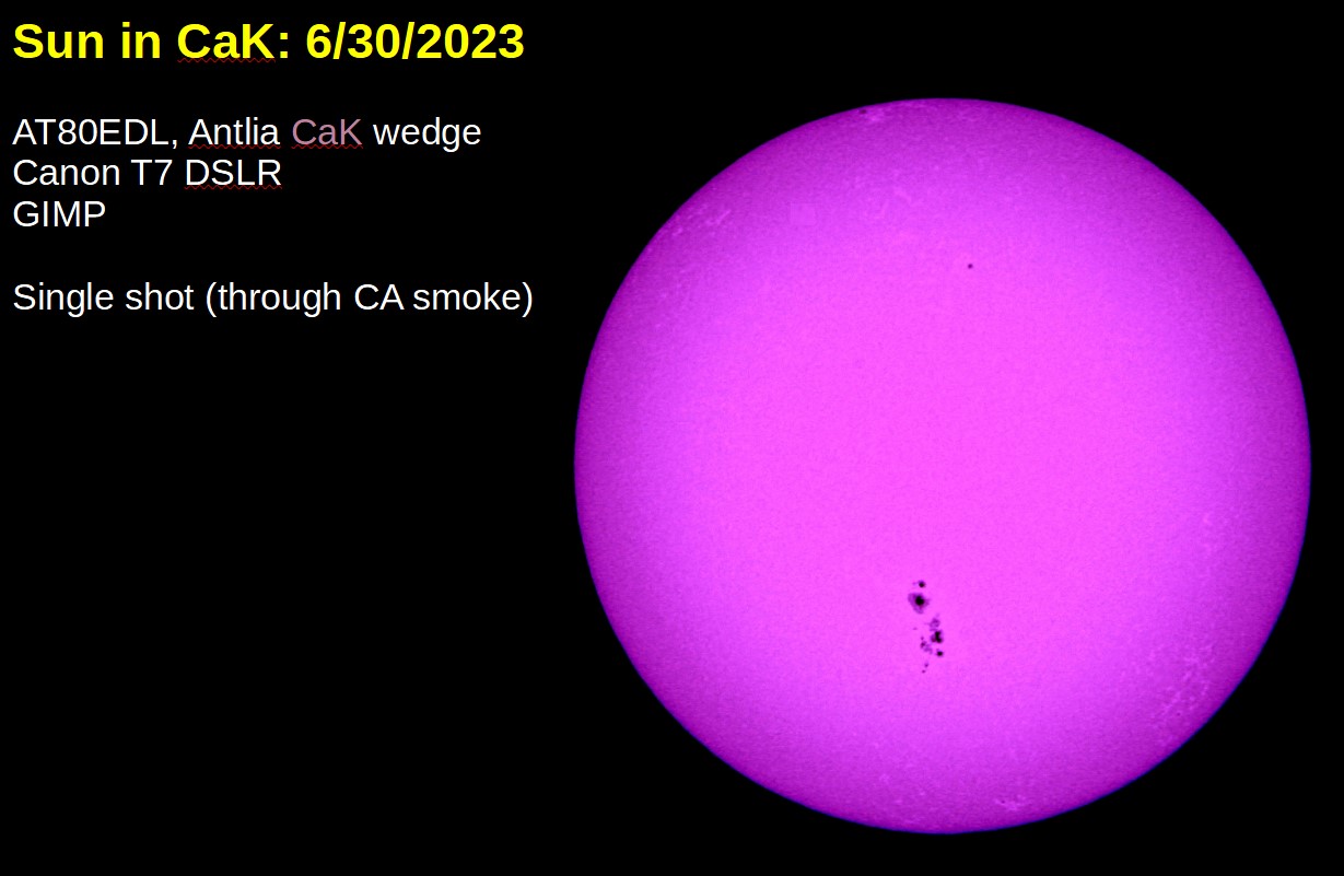 Sun In Ha Cak Solar Observing And Imaging Cloudy Nights