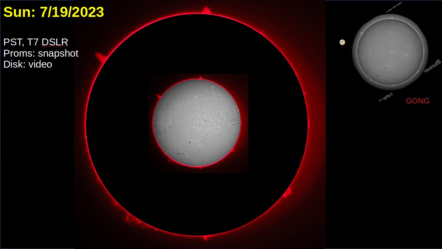 Sun In Ha WL 7 19 2023 Solar Observing And Imaging Cloudy Nights