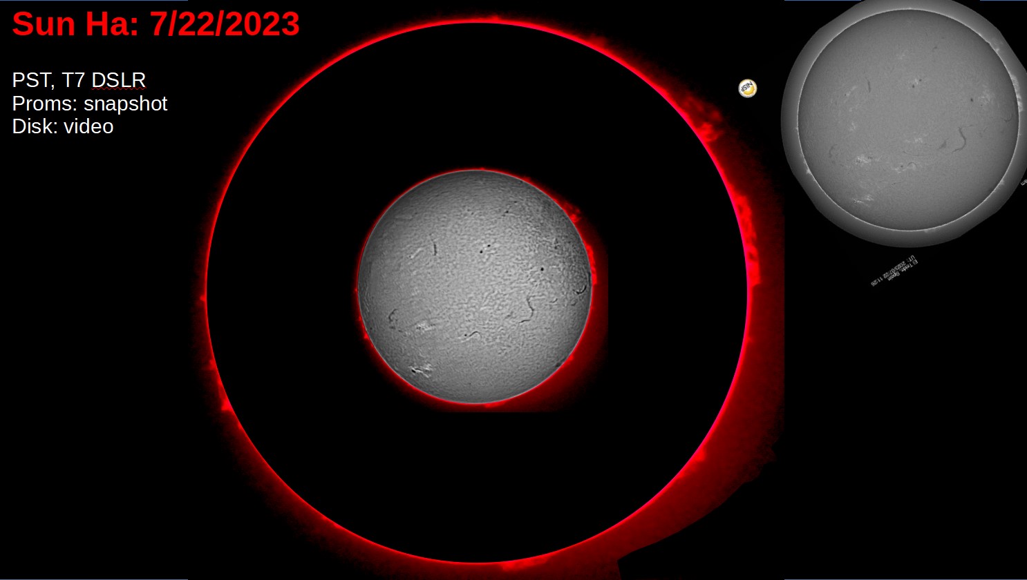 Sun In Ha WL CaK 7 22 2023 Solar Observing And Imaging Cloudy