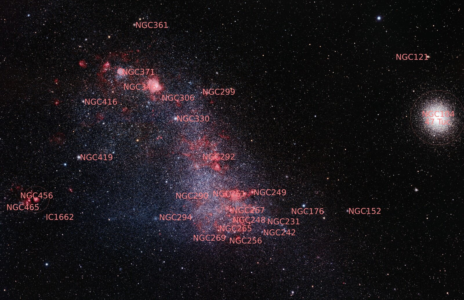 NGC 292 Annotated - Galaxies - Photo Gallery - Cloudy Nights