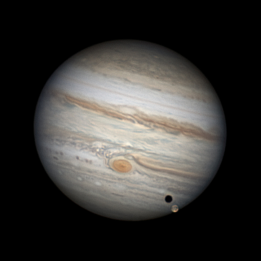 Ganymede And Great Red Spot Transit - The Planets - Photo Gallery ...