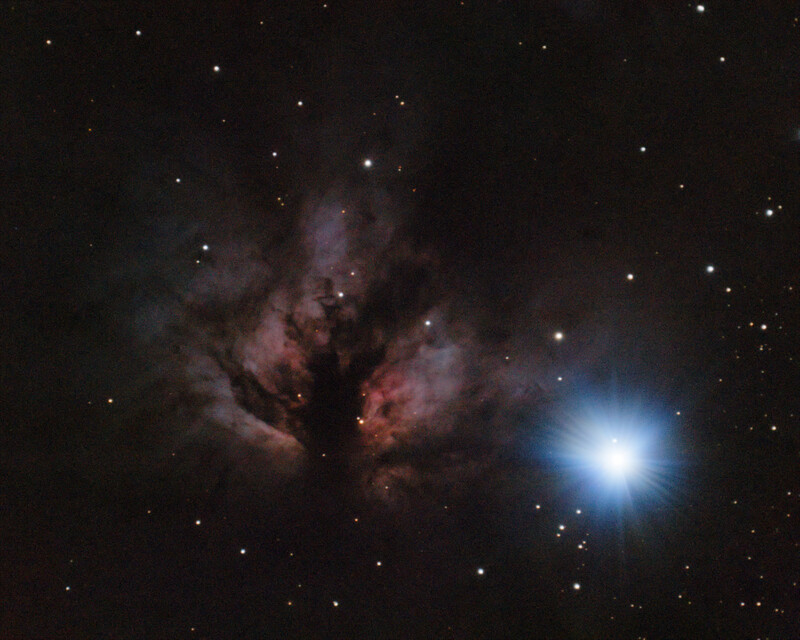 NGC 2024 Flame Nebula Tracked Telescope And Camera Lens Images   Med Gallery 361082 16772 1137478 