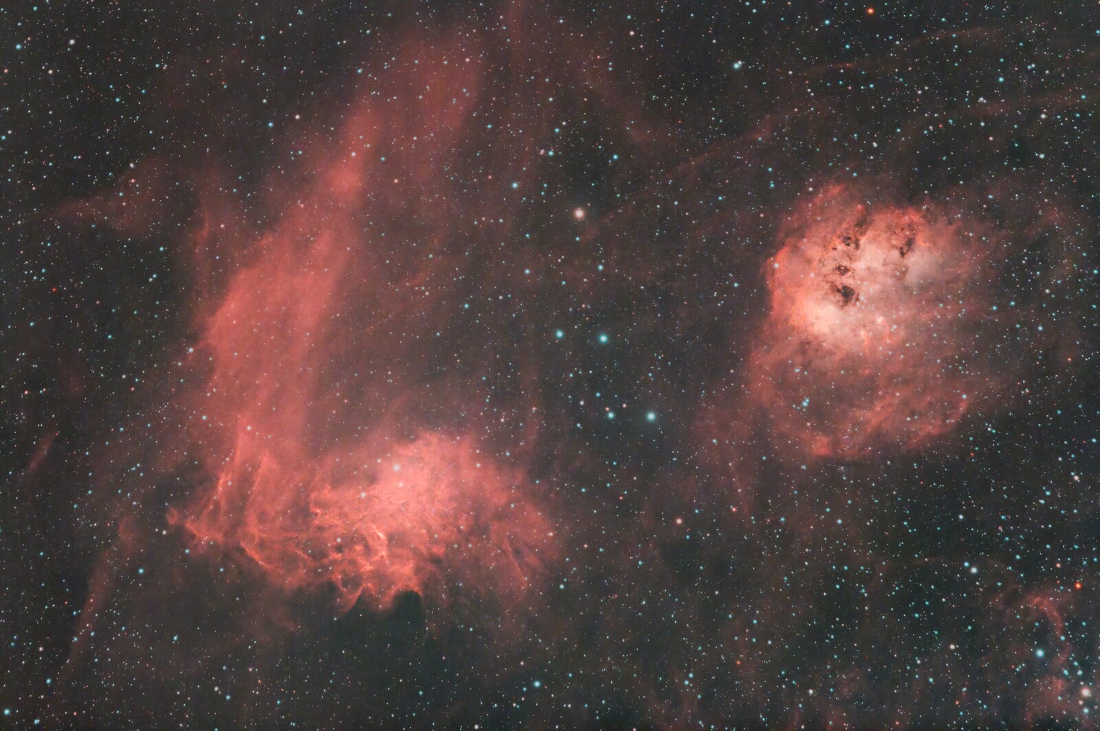 IC 405 (Flaming Star Nebula), NGC 1893 (Tadpole Nebula 