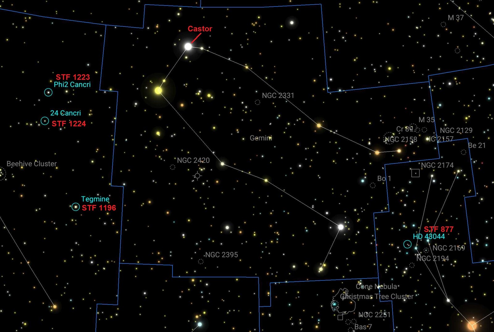 Castor Chart - Gemini - Photo Gallery - Cloudy Nights