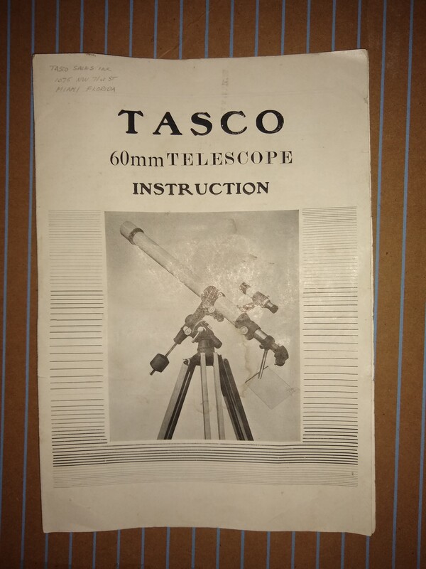 Tasco telescope sale manual