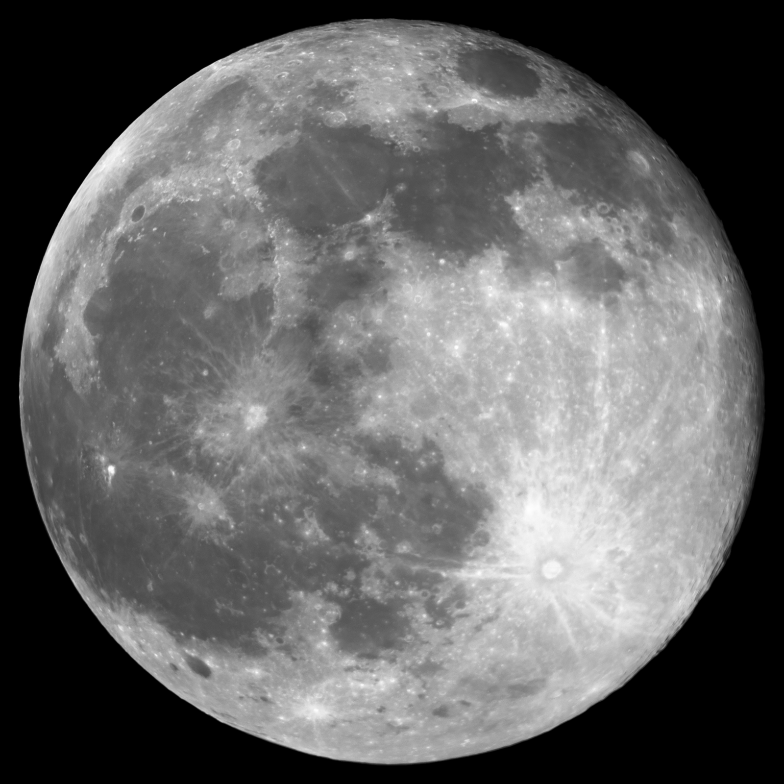 Full Moon March 7th 2023 (First Moon Stack) (Size Large) Moon Photos