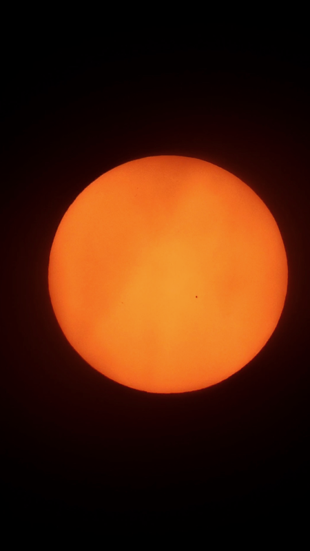 Sun early morning with one visible sunspot - SeeStar S50 - Photo ...