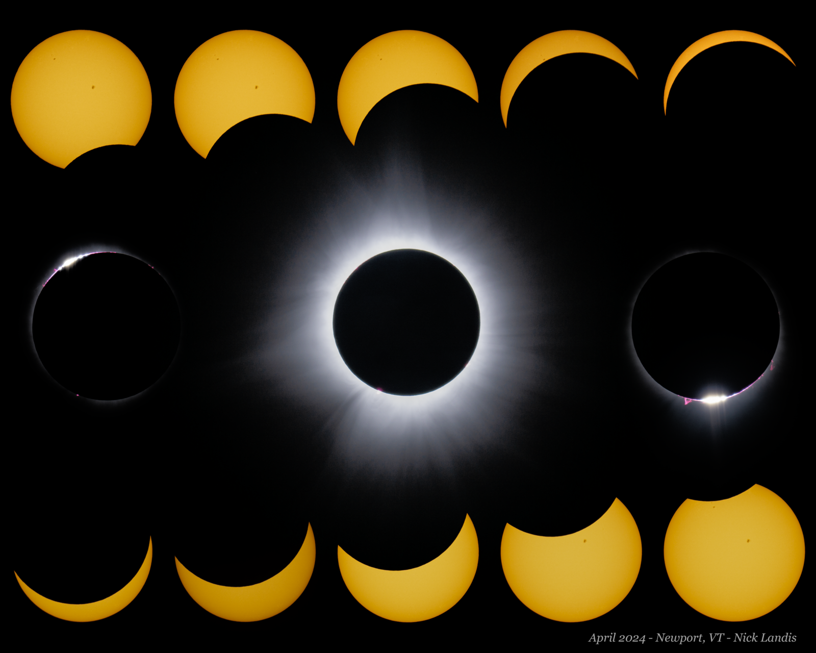 April 2024 Eclipse Grid Watermarked April 2024 Eclipse Photo