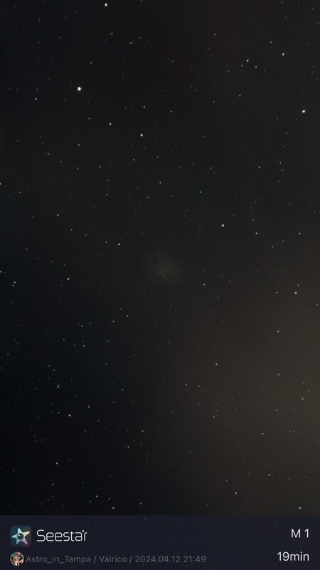 M1 Crab Nebula - Seestar S50 Album - Photo Gallery - Cloudy Nights