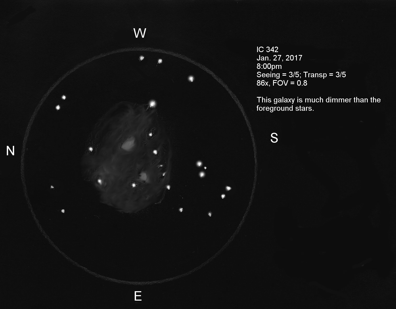 IC 342 Galaxy - Deep Sky Drawings - Photo Gallery - Cloudy Nights