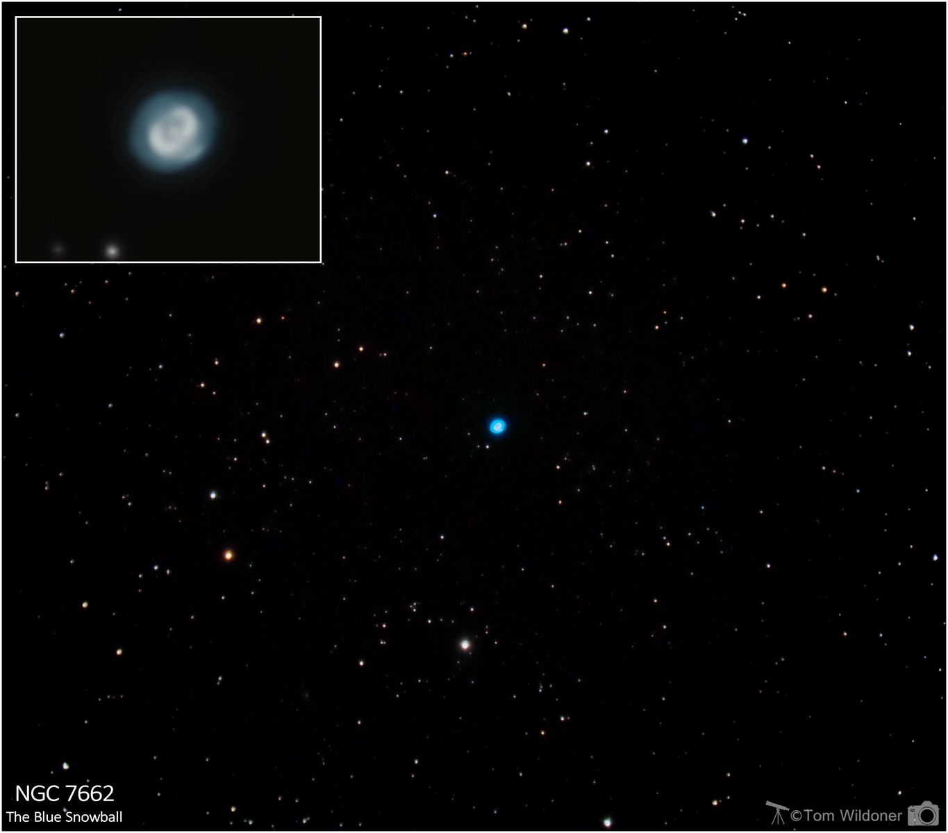 Blue Snowball Nebula Ngc 7662