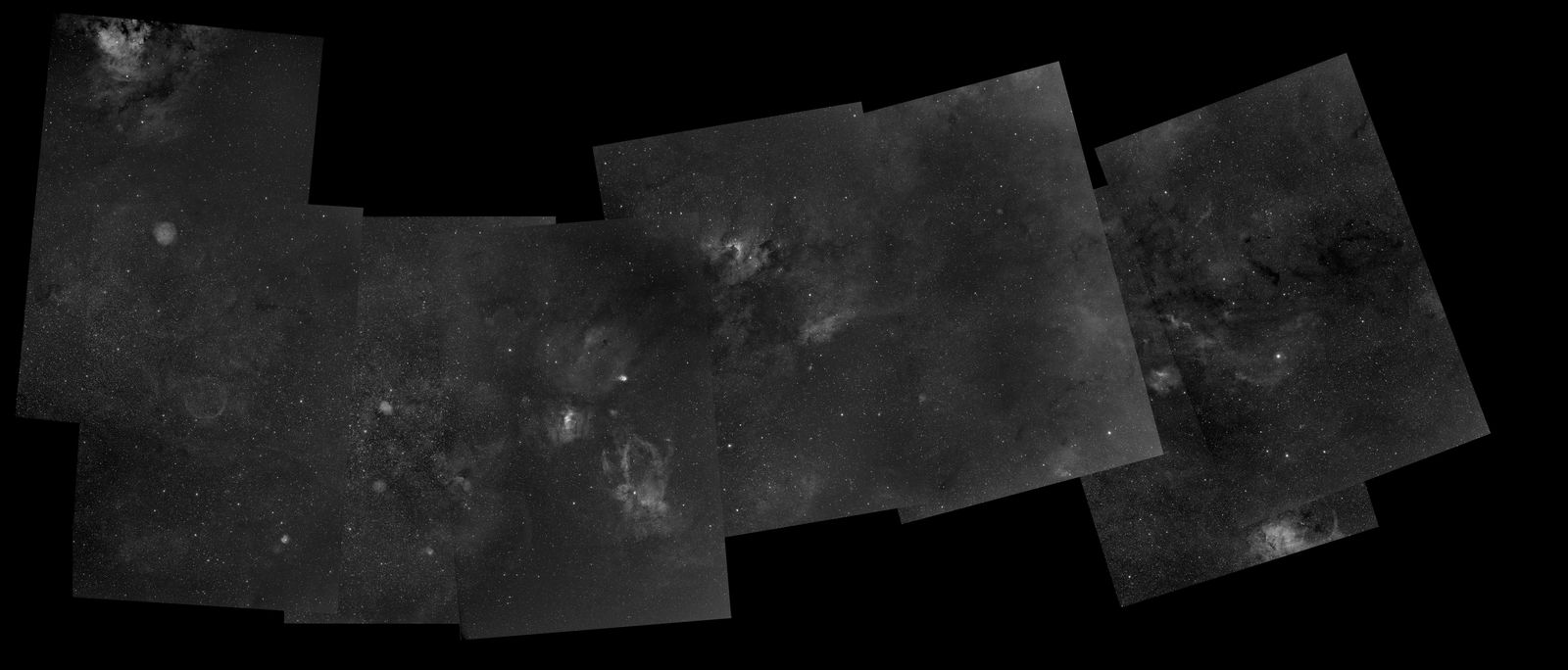 Bubble Nebula region in 7nm HII - Narrowband Astrophotography 7nm HII ...