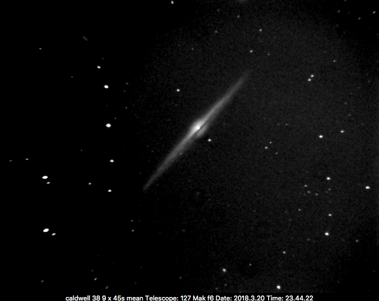 caldwell 38, NGC 4565 - Needle Galaxy 2018.3.20 23.44.22 - Lodestar X2 ...