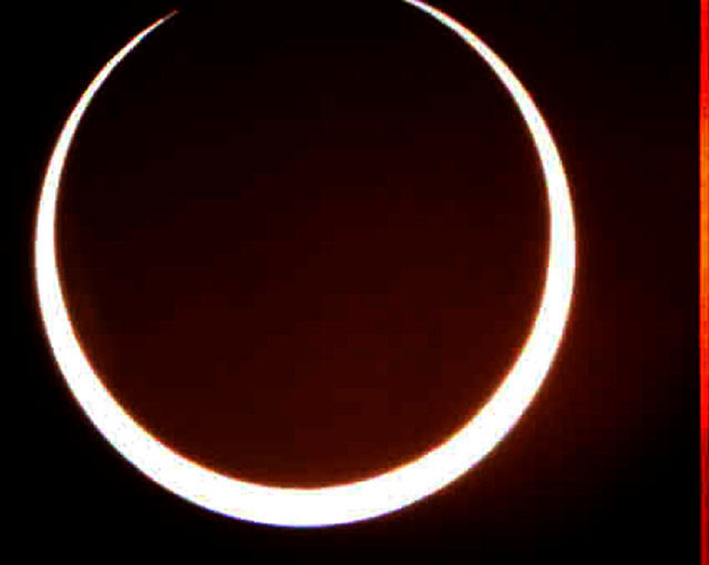 Annular Solar Eclipse.This photo was taken on May 10th 1994 In Akron