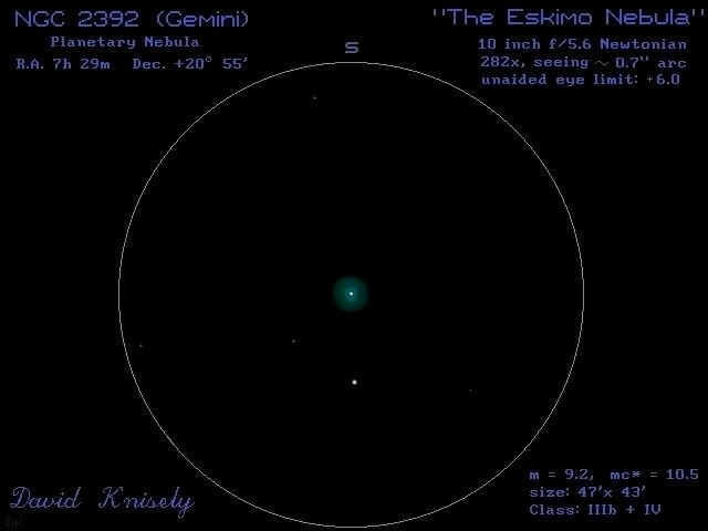 Eskimo Nebula NGC 2392 8 inch view - Deep Sky Observing - Cloudy Nights