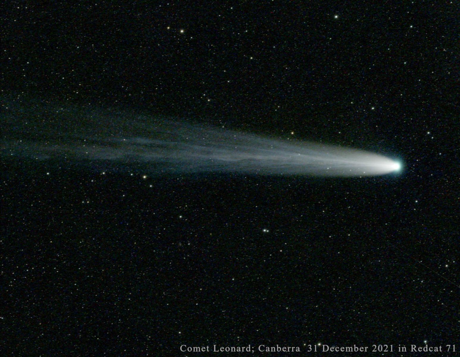 Comet Leonard in clearish (Canberra!) skies - 31 December 2021 - Major ...