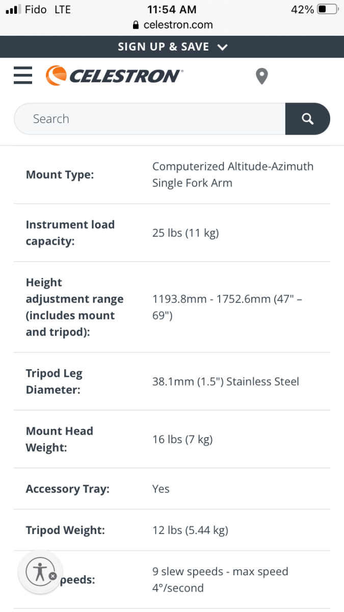 Are Celestron Evolution 6 & 8 on the exact same mount and tripod ...