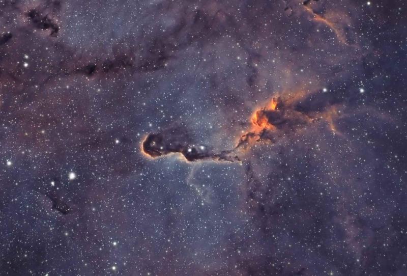 15 hours of elephants trunk nebula-HOO composite - Experienced Deep Sky