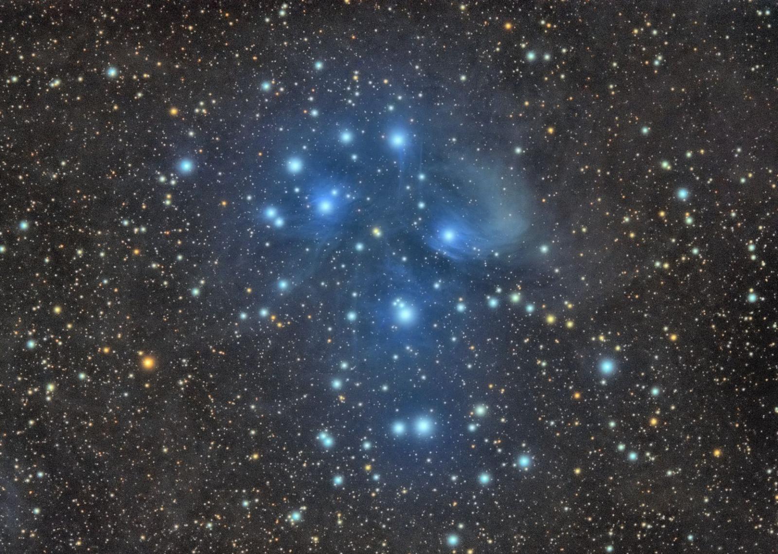 M45 - The Pleiades a.k.a. Kṛttikā - Beginning Deep Sky Imaging - Cloudy ...