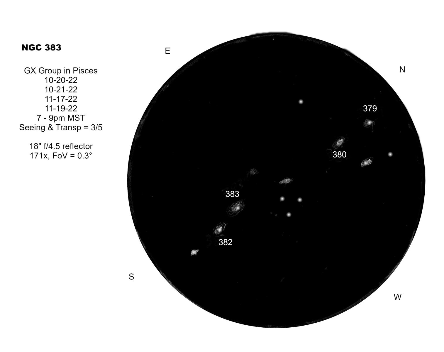 NGC 383 Galaxy Group in Pisces - Sketching - Cloudy Nights