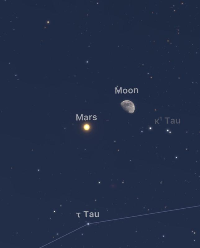 Getting a shot of Moon and Mars tonight Lunar Observing and Imaging