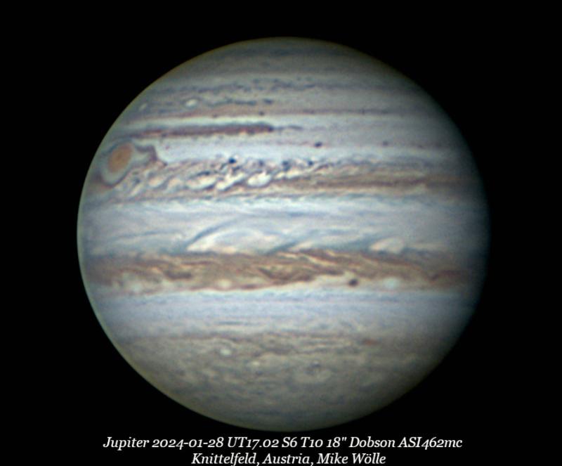 Jupiter 20240128 Major & Minor Imaging Cloudy Nights