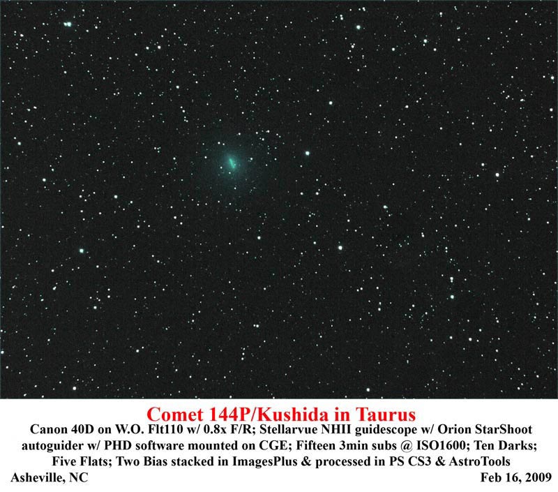Comet 144P/Kushida in Taurus DSLR, Mirrorless & GeneralPurpose