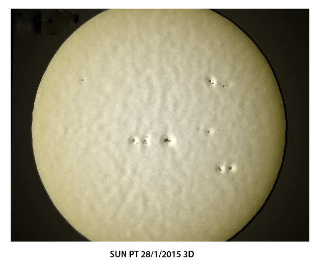 A 3d Sun In Whitelight 2812015 Solar Observing And Imaging Cloudy Nights 4787