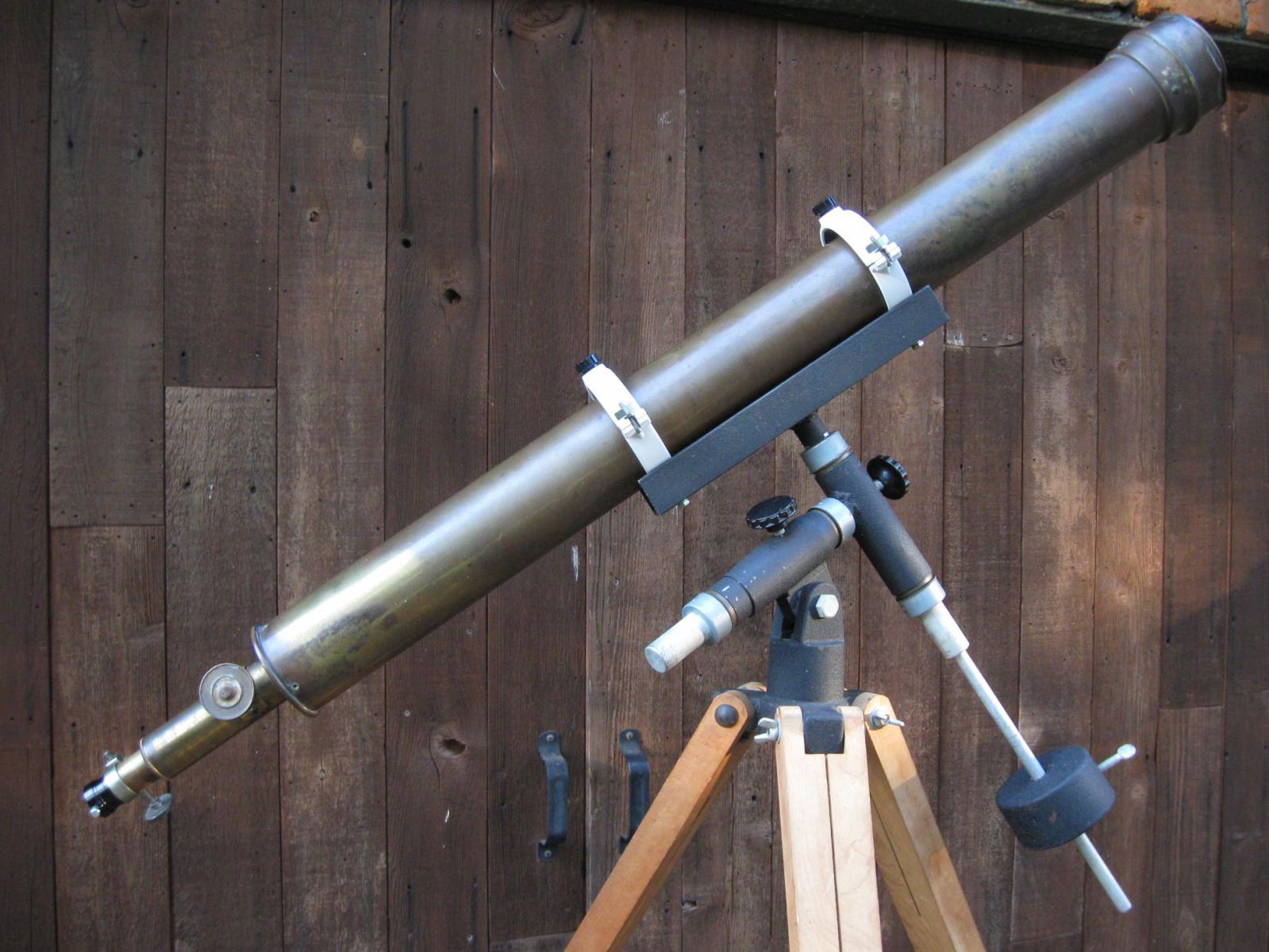 Antique cheap telescope restoration