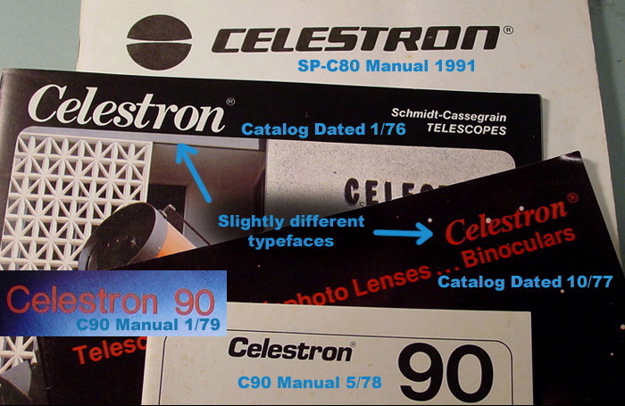 Dating Celestron logo / font - Classic Telescopes - Cloudy Nights