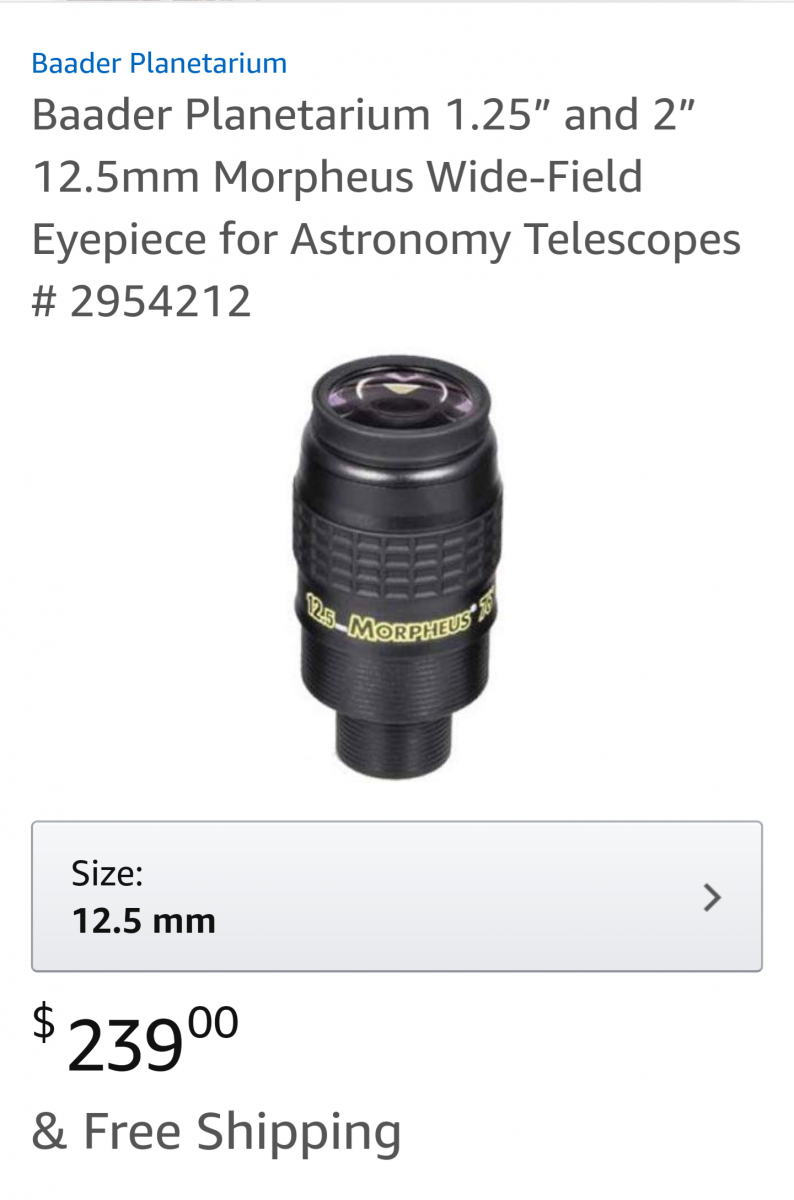 APM 100 Eyepiece Choices open to suggestions Page 2