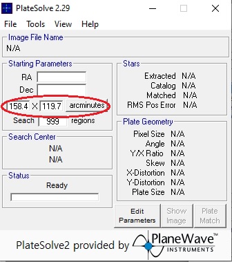 PlateSolve 2 and SGP Am I good Astronomy Software Computers