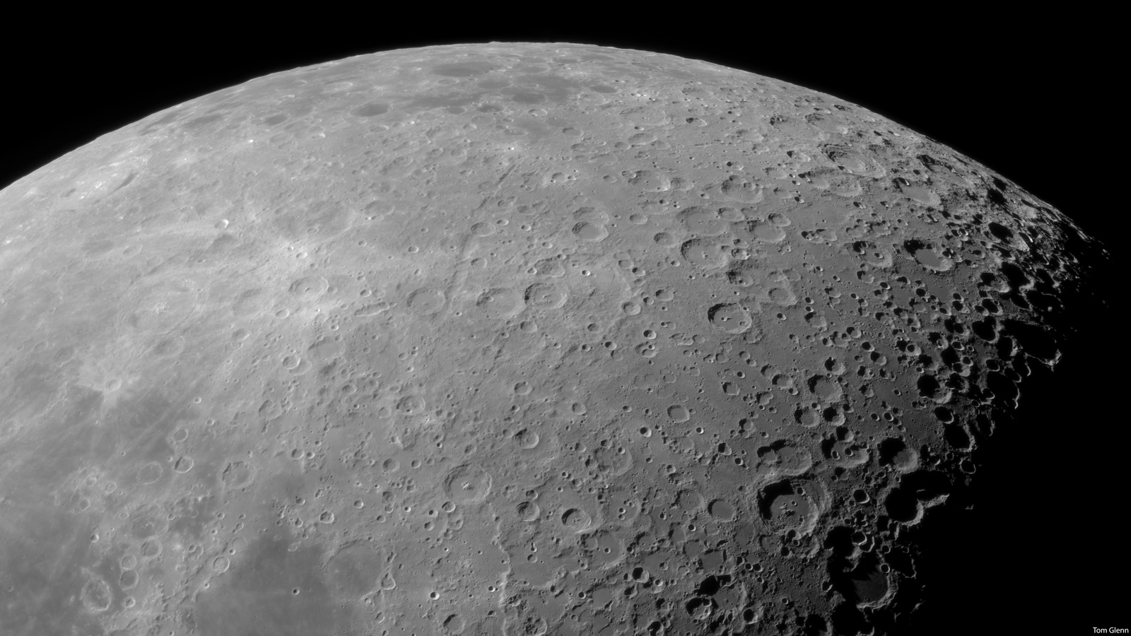 Over the limb, a panoramic view of Mare Australe and southeastern ...