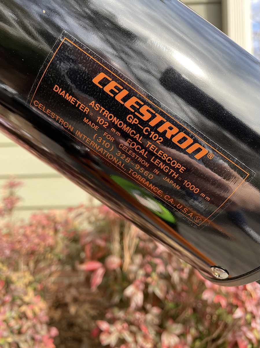 Celestron c102 best sale