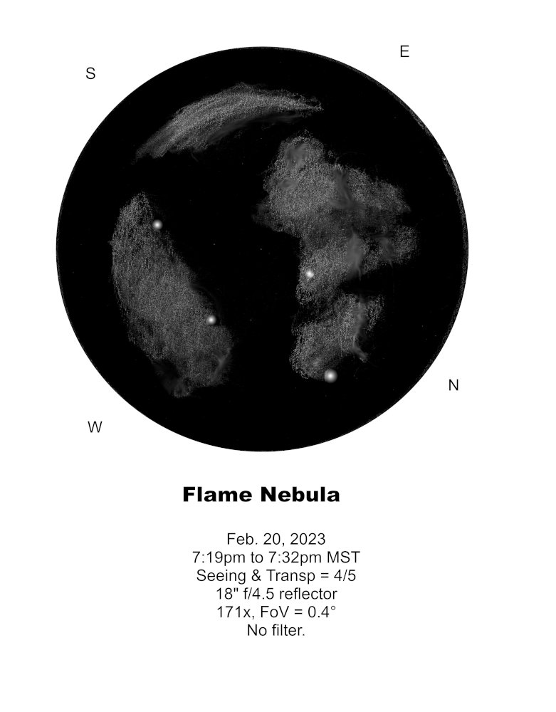 The Flame Nebula NGC 2024 Sketching Cloudy Nights   Post 208968 0 87406100 1677007231 