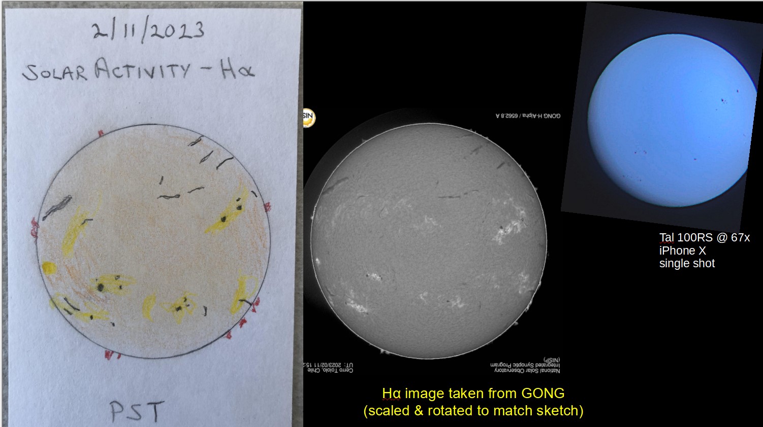 Ha Solar Observing/sketching - 2/11/2023 - Solar Observing And Imaging ...