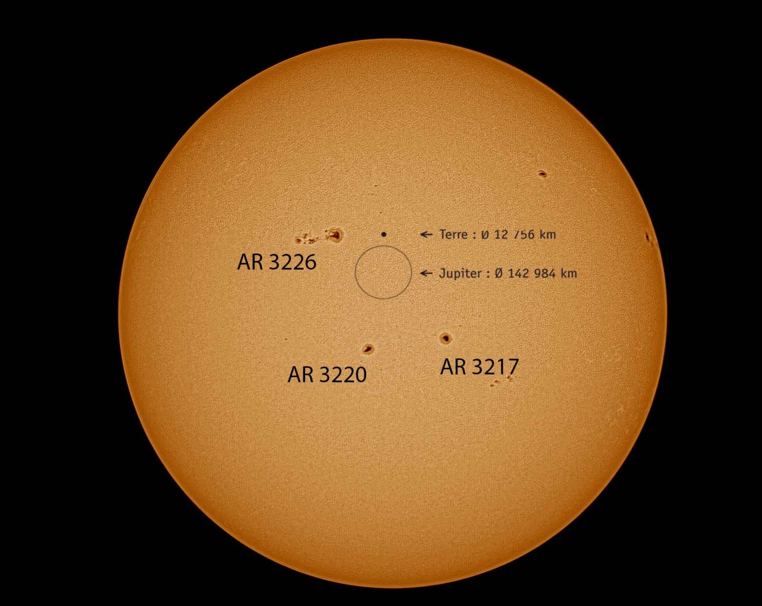 The Sun in the day of 15/02/2023 Full disk and spot details - Solar ...