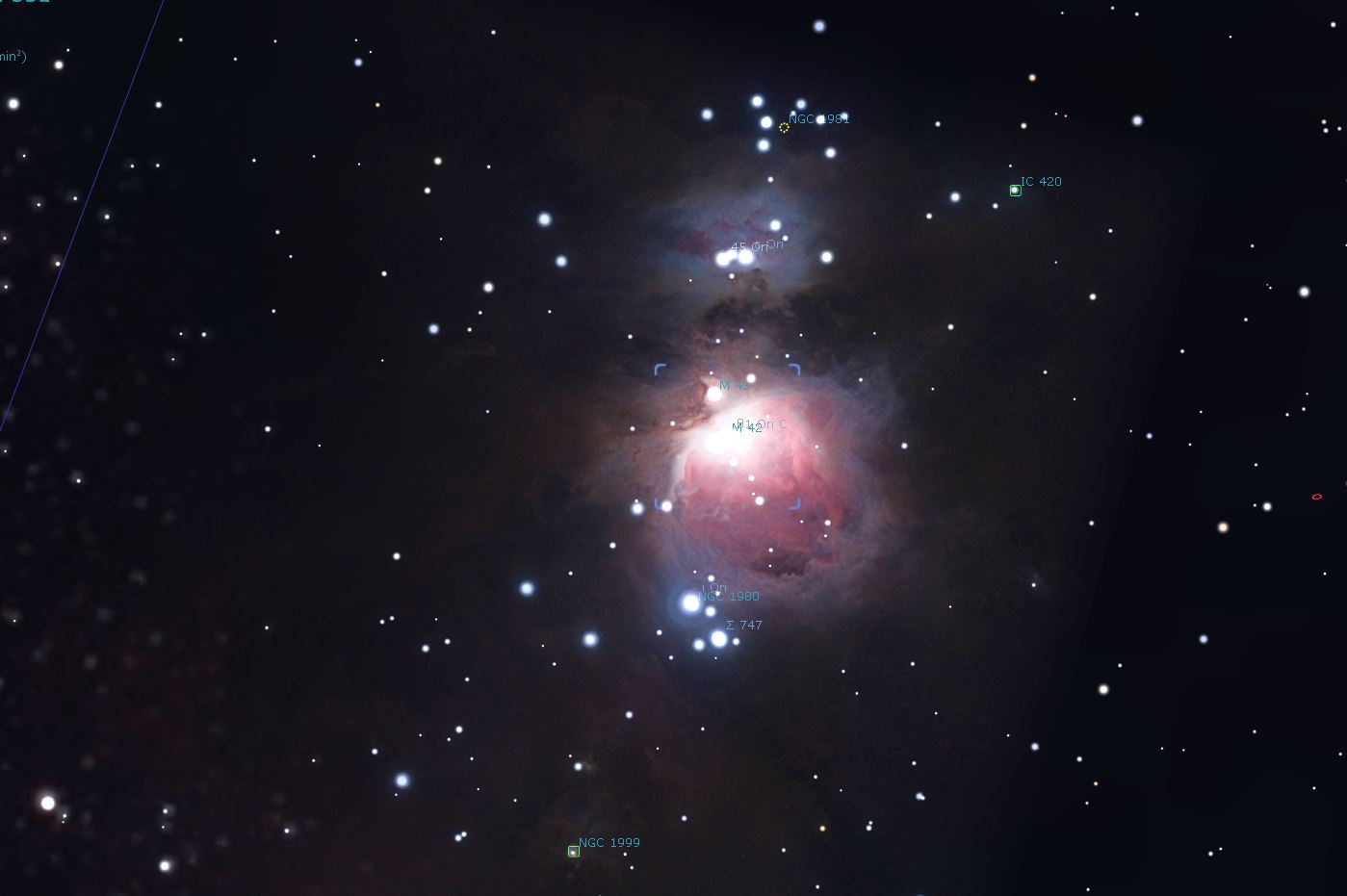 Orion Nebula Deep Sky Observing Cloudy Nights