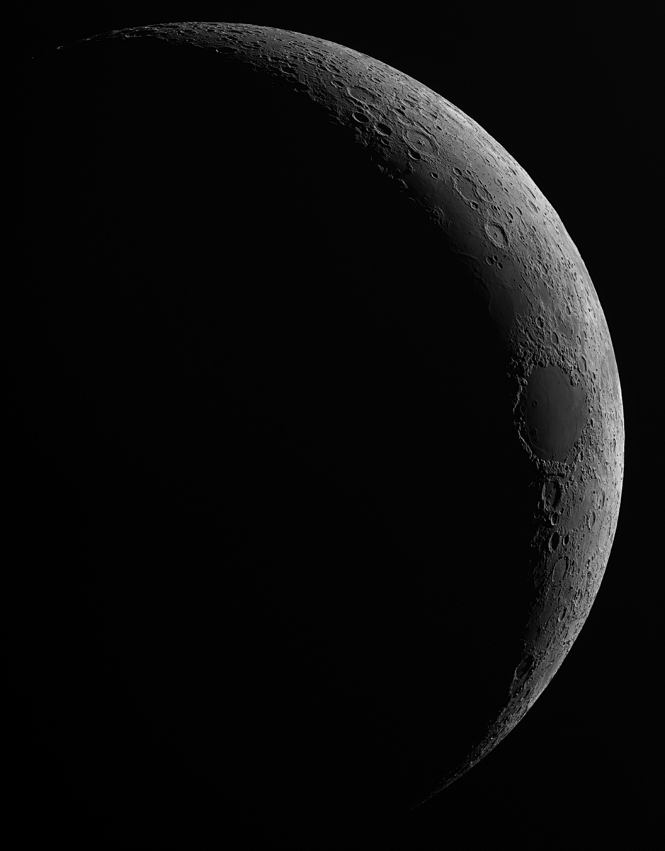 Waxing Crescent Moon 21224 Lunar Observing And Imaging Cloudy Nights