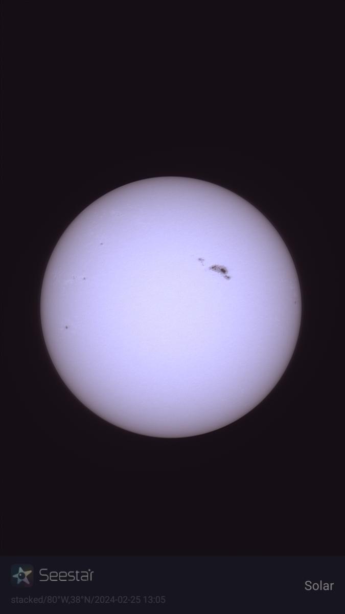 WL Seestar Sun Feb. 25th - Solar Observing and Imaging - Cloudy Nights