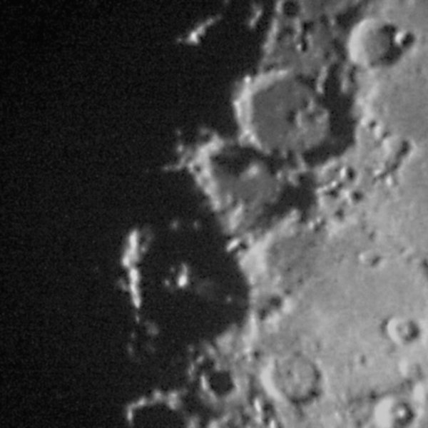 Walter Crater Ray About 5:45am Texas Time 03 11 07 - Lunar Observing 