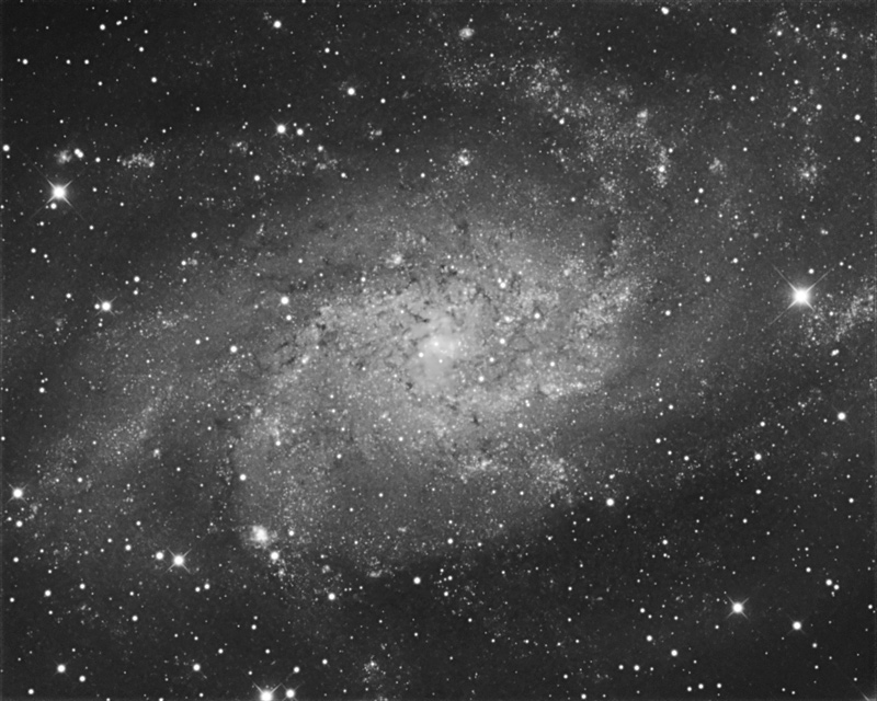 Late M33 - Lum only - Beginning Deep Sky Imaging - Cloudy Nights