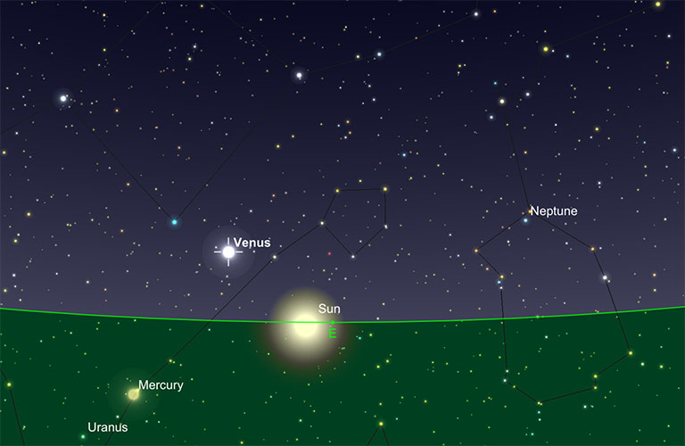 Venus Evening or Morning Star? Solar System Observing Cloudy Nights