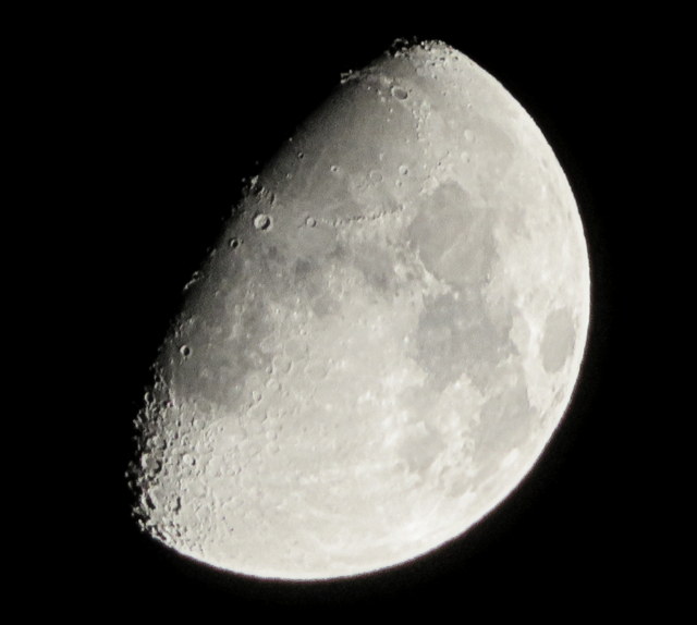 Phases of the Waxing March Moon Lunar Observing and Imaging Cloudy