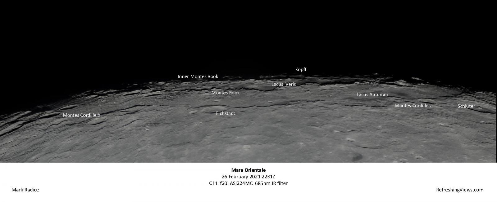 Mare Orientale - 26 Feb - Lunar Observing and Imaging