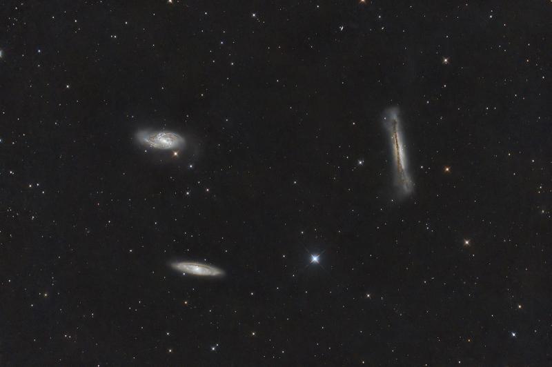 Bortle 8 - Leo triplet. RC6 with reducer. UVIR filter. 8 hours ...