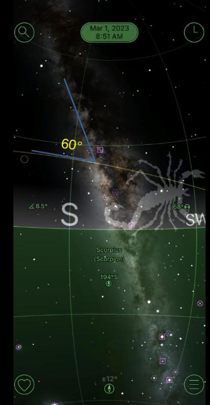 ecliptic and the Milky Way - General Observing and Astronomy - Cloudy ...