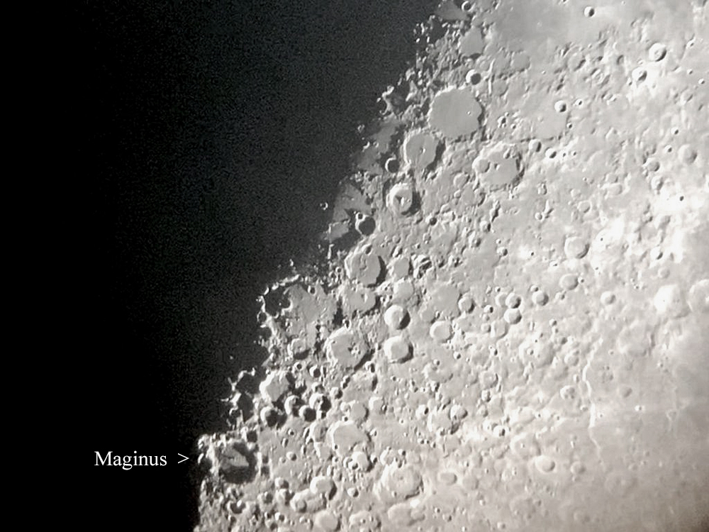 The Maginus Lunar Ray Took Place Tonight - Lunar Observing and